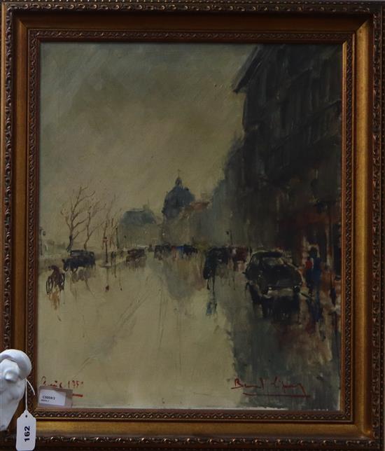 Bernard Lignon (French b. 1928), oil on canvas, Paris 1950, signed and inscribed, 55 x 46cm
